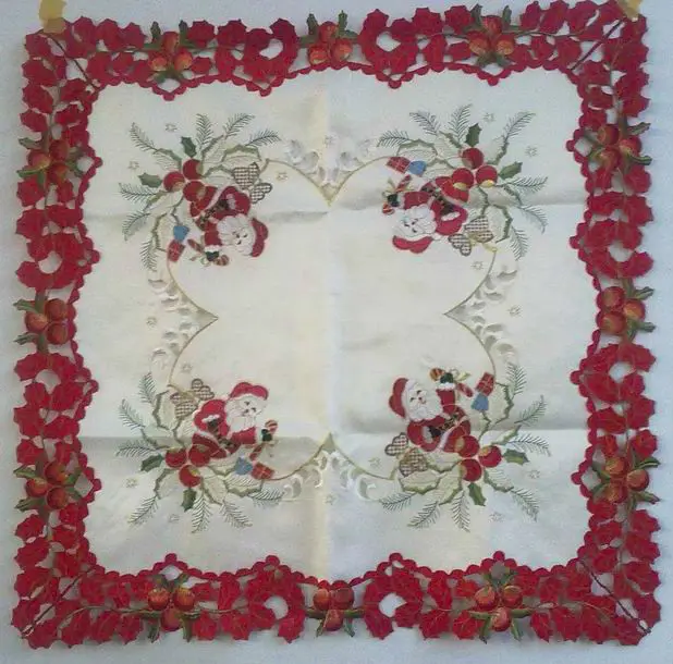 рождество вышивки скатерть