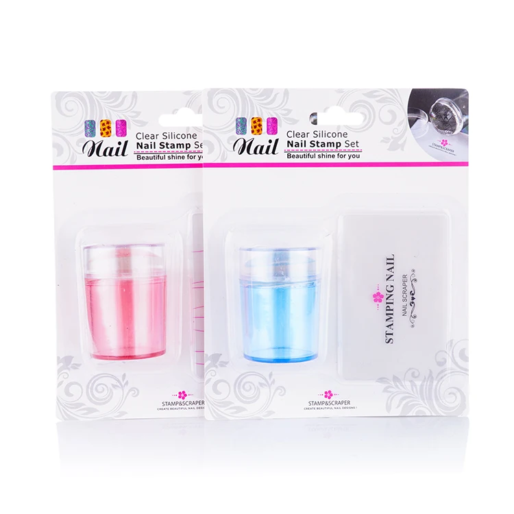 DIY Transparent Silicone Nail Art Stamping Stamp Stamper Transfer Image Plate Manicure Nail Art Tool nail plate