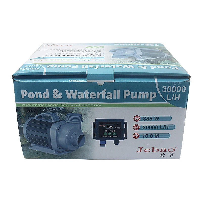 
JEBAO JECOD 30000L/H Efficient fish pond rockery pond filter circulating pump, variable frequency TSP30000 TSP-30000 385W 