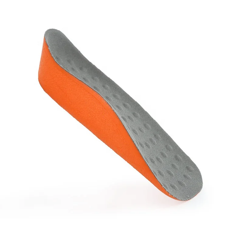 Breathable Half EVA Foam Heel Cushion Height Increased Insole