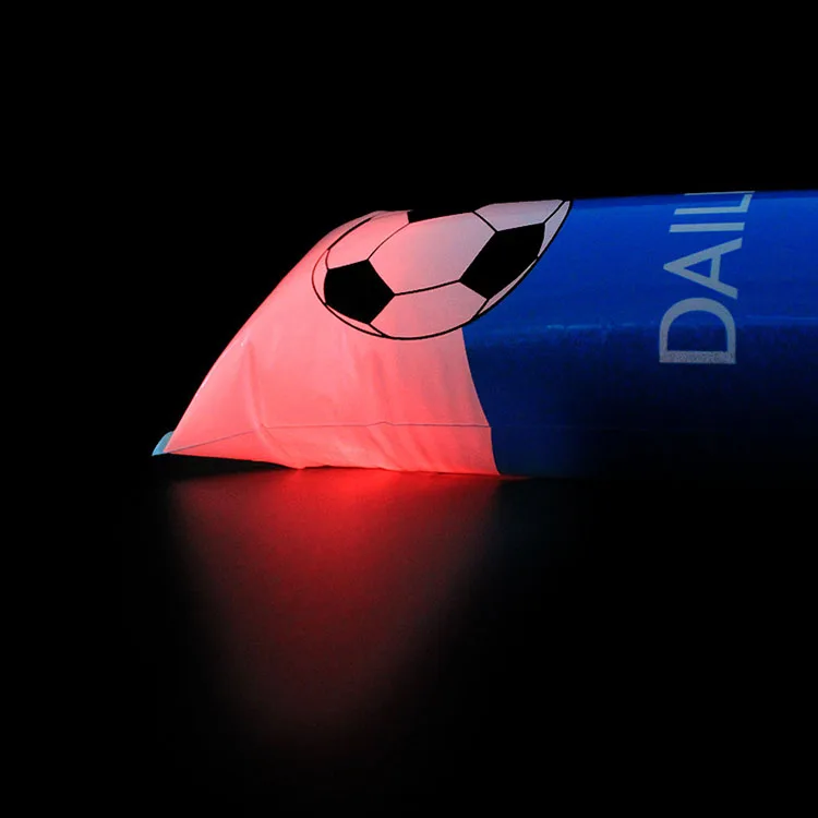 Custom printed promotional inflatable LED noisy thunder sticks