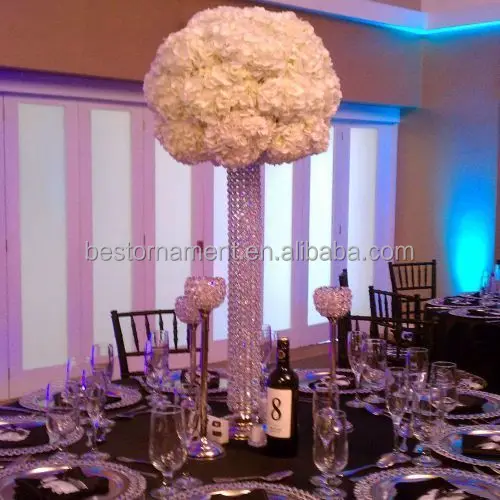 Wedding Table Crystal Towers Centerpiece