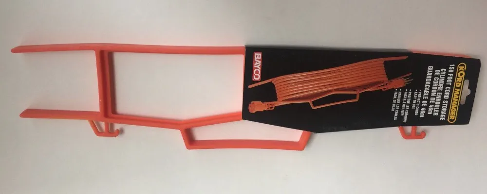 Mountable H-Frame Extension Cord Storage