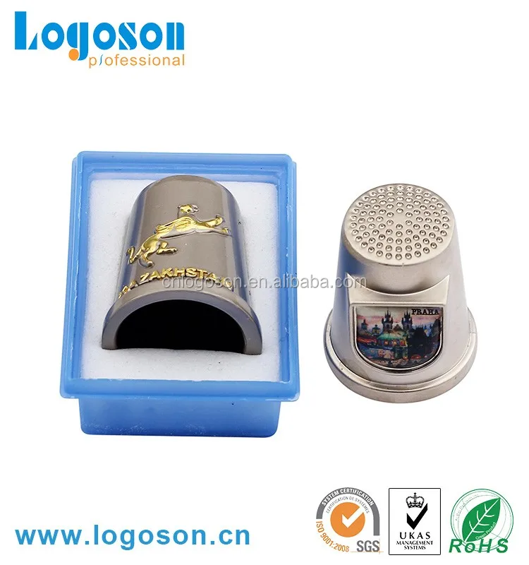 Decorative promotional gift items metal Kazakhstan souvenir thimbles
