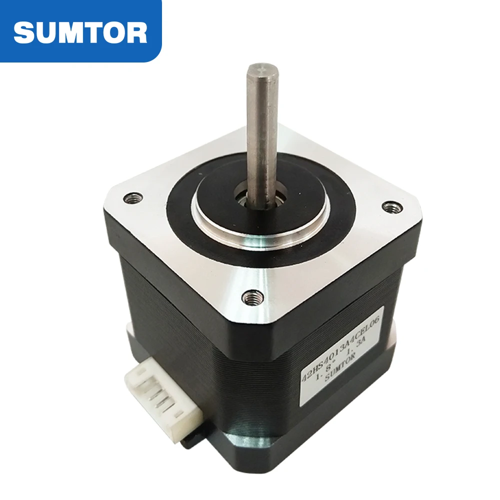 42HS4013A4CEL06 40mm 1.3A 12v hybrid nema 17 2phase stepper motor plug 600mm wire black spray-paint