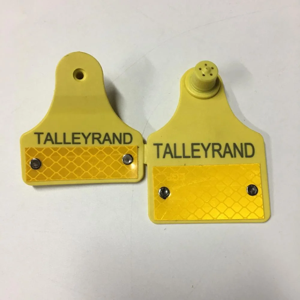 2019  high quality cattle reflective tag connected ear tag