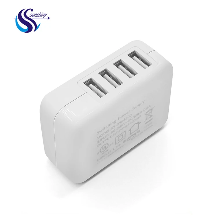 24 Вт белый 2 4 порта Путешествие адаптер питания 5 В 4.2A 4.8A складной USB зарядное устройство для мобильного телефона