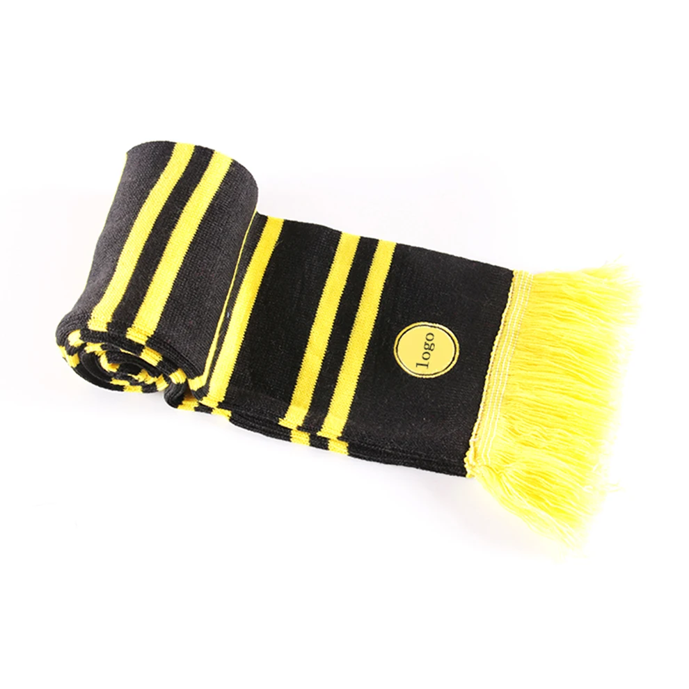 
Borussia Classic Striped Fan Football Scarf 
