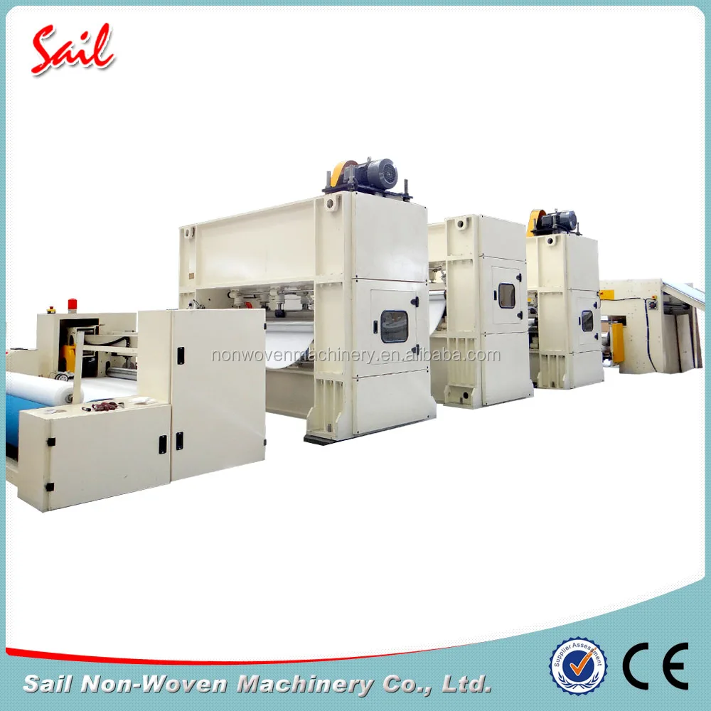 Nonwoven hemp fabric felt needle punching production line