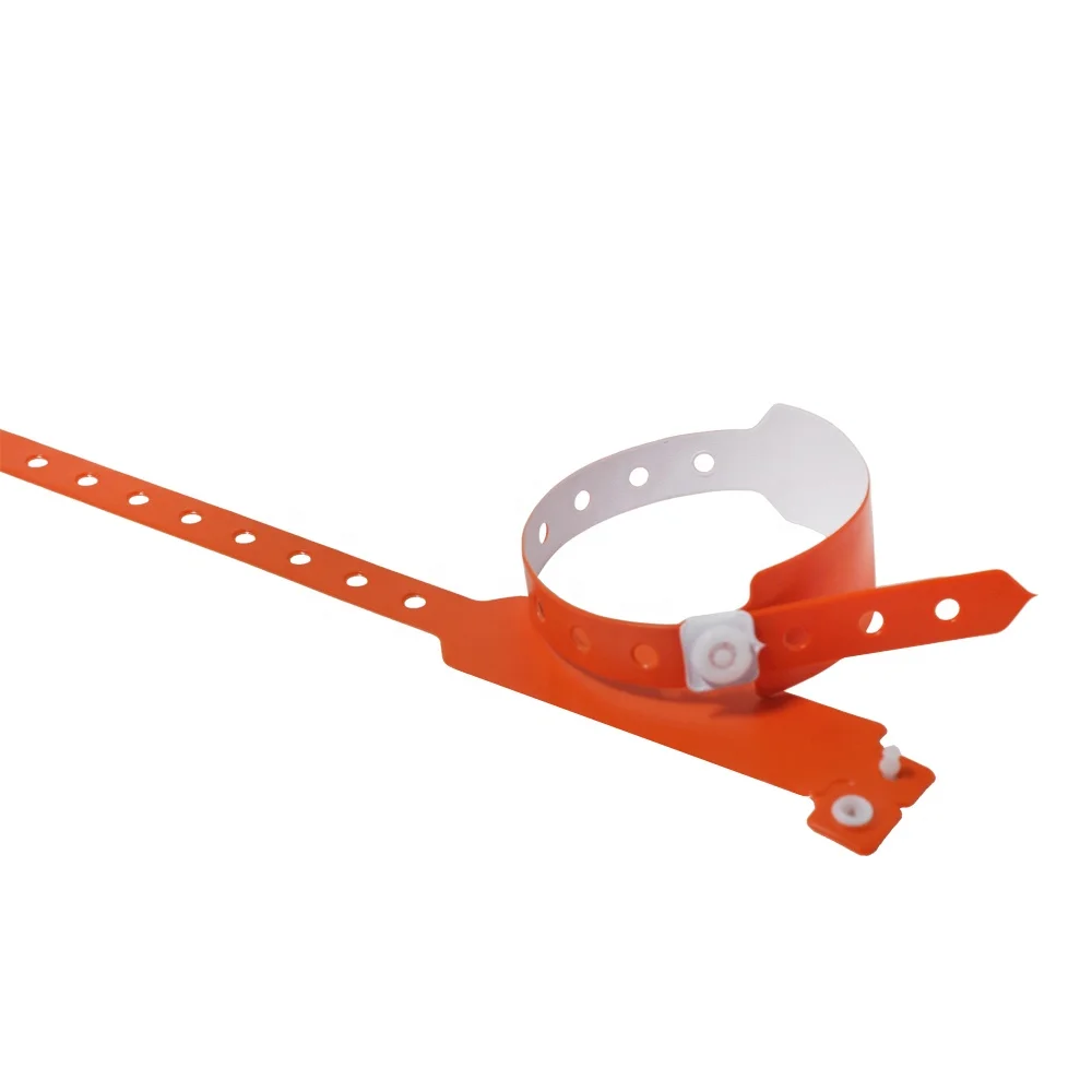 New series adjustable 25mm width plastic lock vinyl snap wristbands for carnival