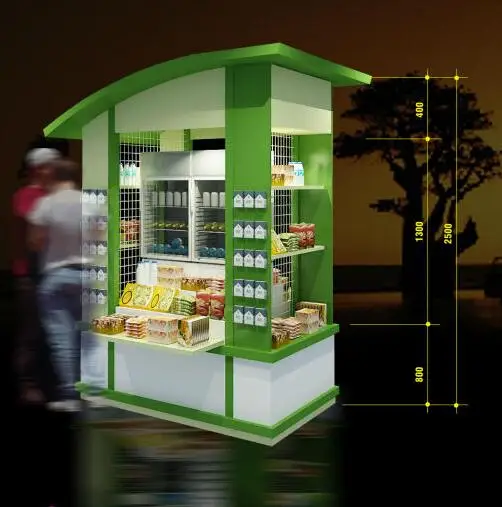 Уличная металлическая конструкция продуктовый