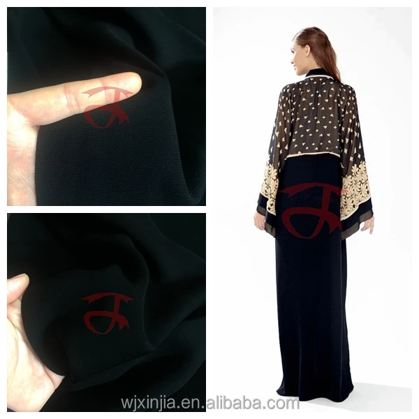 LEXUS Formal Black 68*25 yds ABAYA fabric for Arabic women