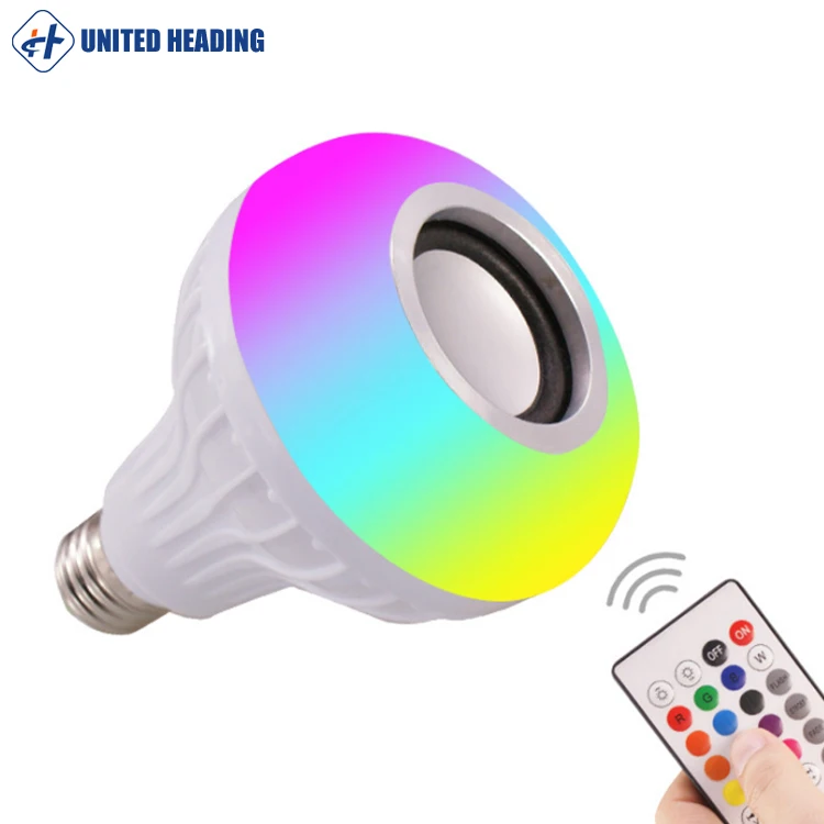 hot sale led lamp music speaker Audio Music Playing Bulb Lamp With IR remote Control