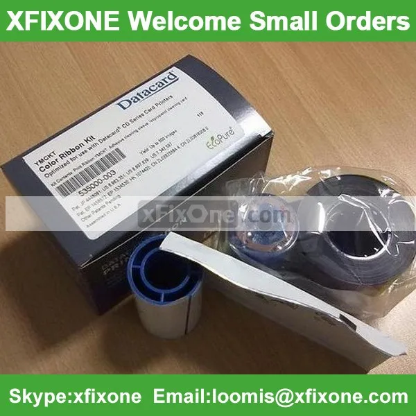For Datacard CD800 CP40,CP60.CP80 YMCKO color Ribbon/Original Datacard 535000-003 ribbon