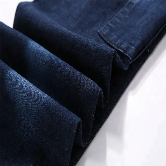 
Elastic bottom zipper patch pocket causal cargo jeans 