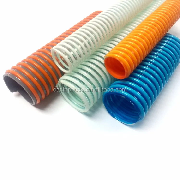 2 Inch Diameter Helix Spiral PVC Suction Discharge Hose Plastic Reinforcement Pipe / Customized Large Diameters