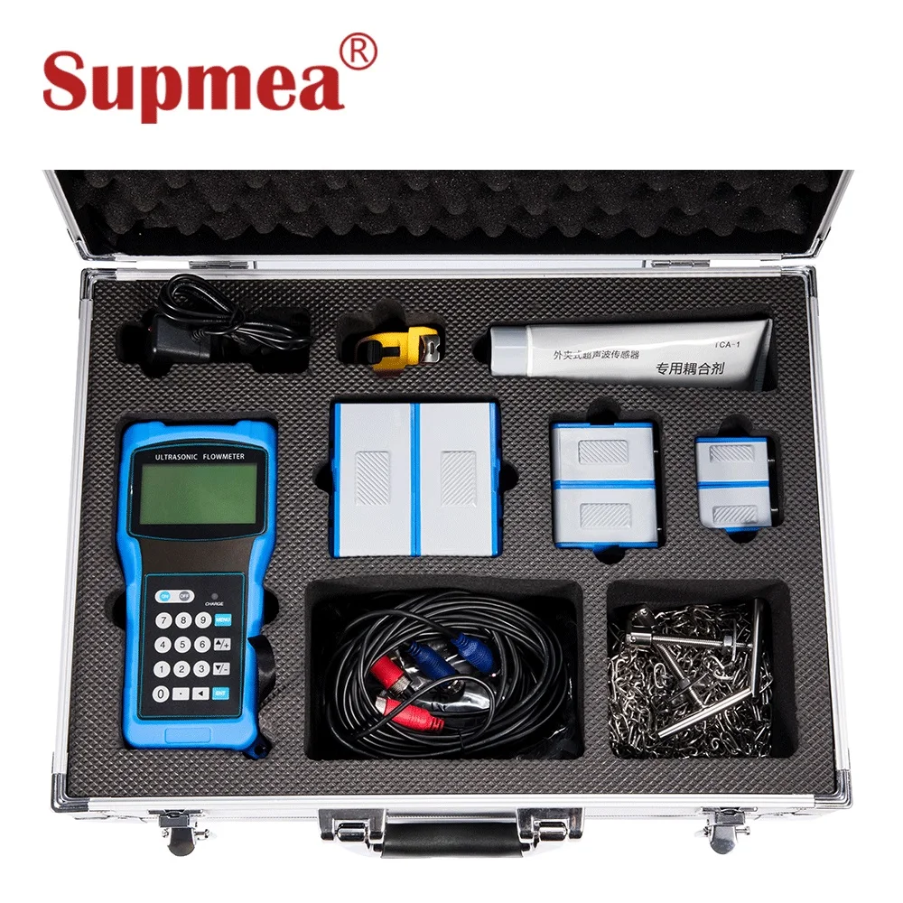 Ручной один средний ультразвуковой портативный расходомер