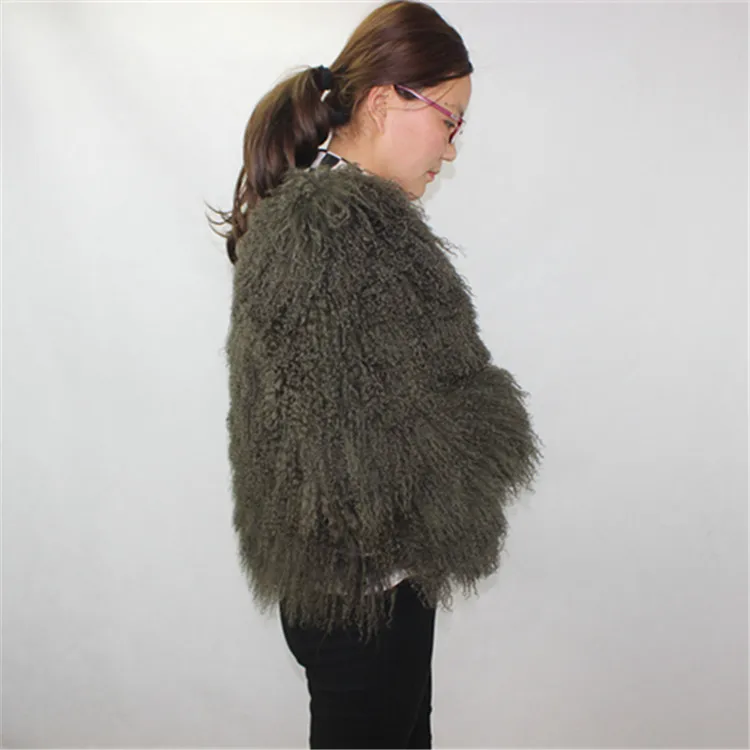 
Real Sheep fur coat Mongolian Tibetan Lamb Fur Coat 