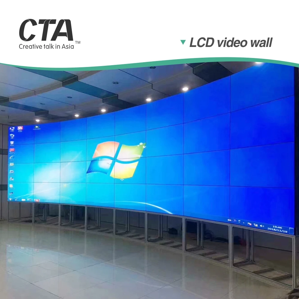 Fashion design LED curved video wall screen panel 1x3 2x2 4x6 with controller