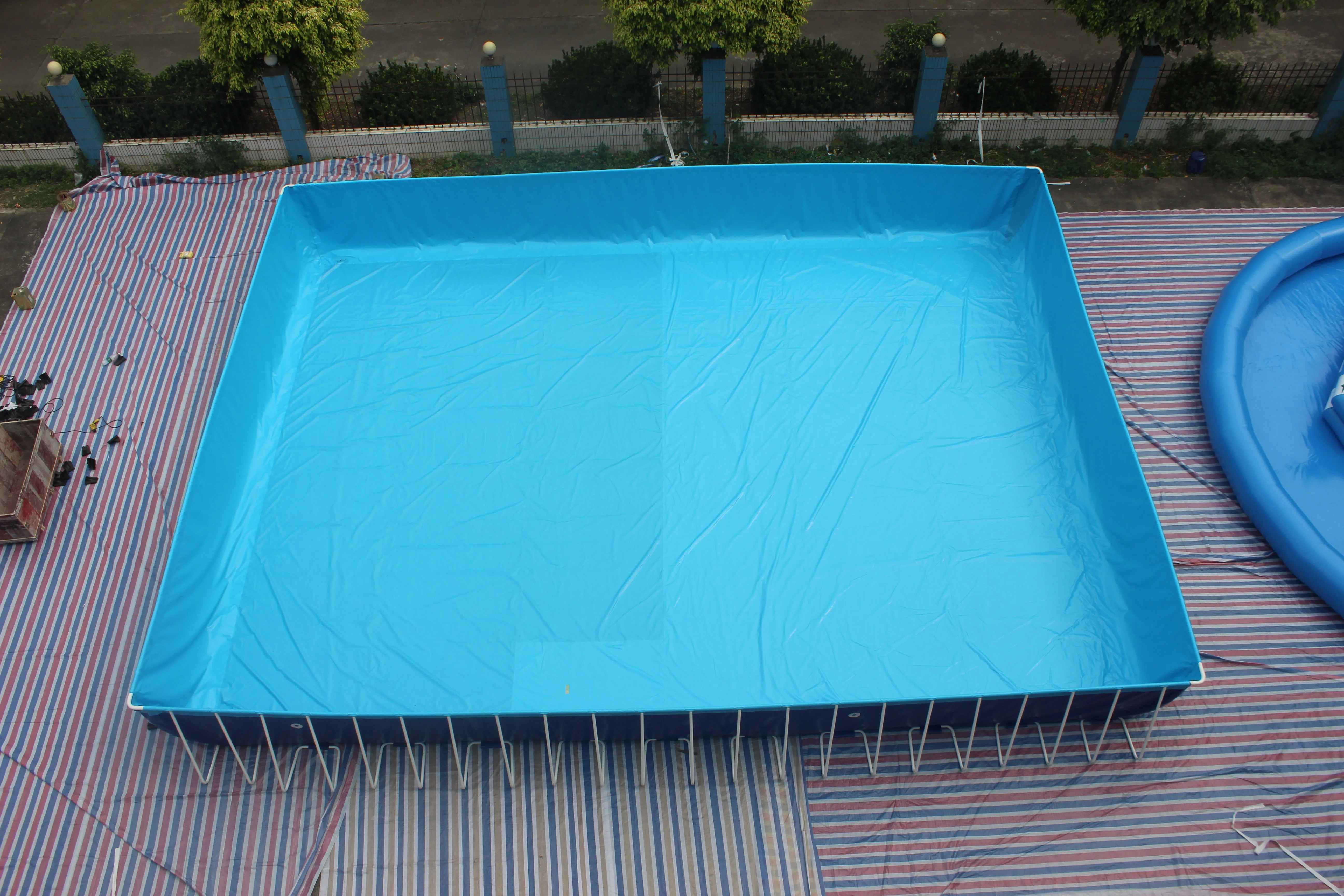 
Summer Outdoor Metal Steel Frame Swimming Pool Equipment 
