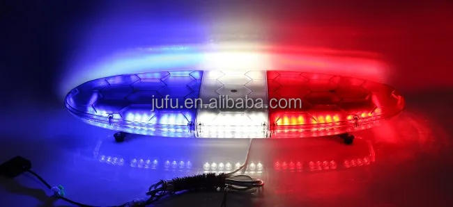 12V 24V 45 inch 72W 72LED red blue vehicles police emergency warning light bar