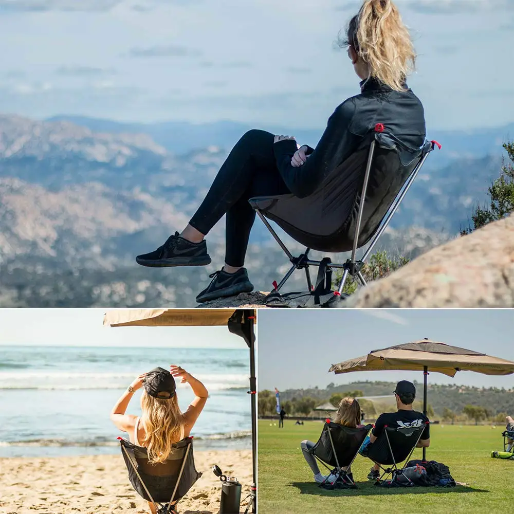 
Portable Folding Camping Chair Moon Beach Chair For Outdoor Camping BBQ Picnic 