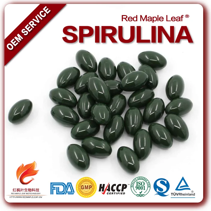 
Oem private label spirulina maxima extract powder supplement softgel 