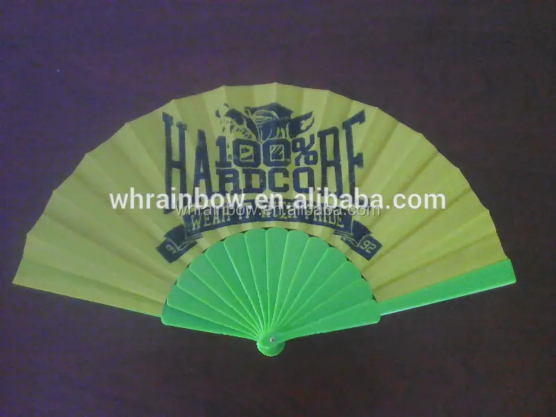 advertising folding plastic hand fan