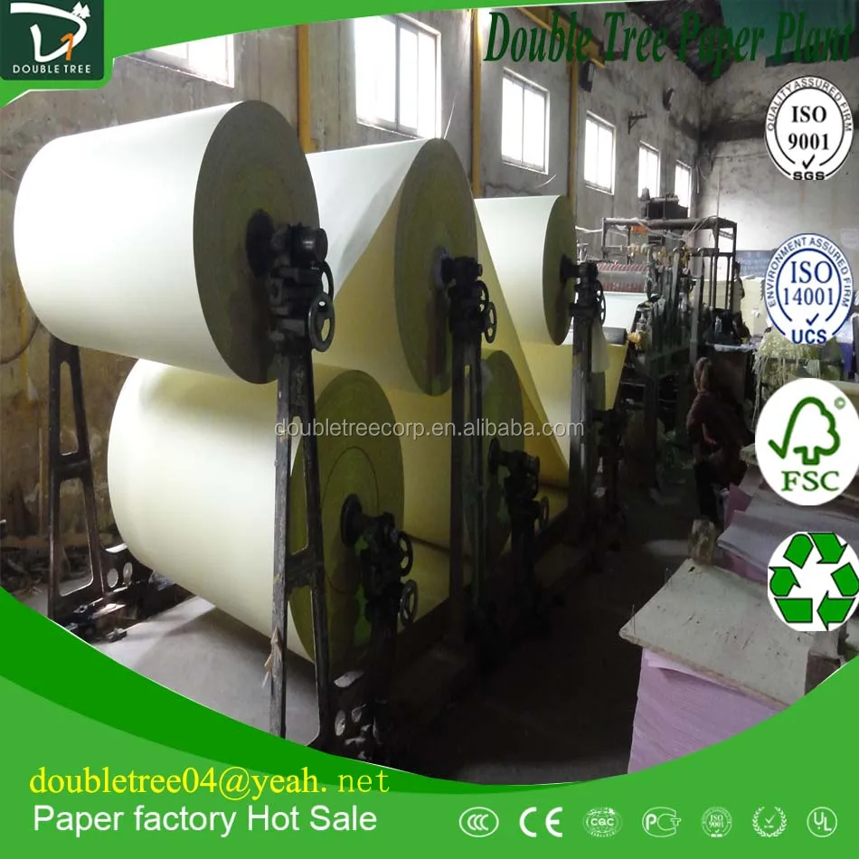 
green CF carbonless paper in blue impression 