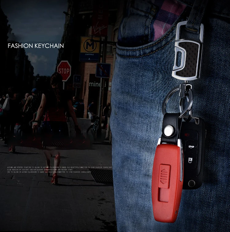 Flameless Plastic Keychain Rechargeable Electronic Cigarette Lighter usb