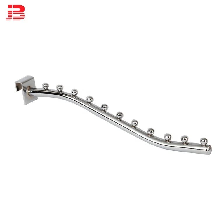 Crossbar  D19 mm tube 9beads bent  350 mm clothes display hook
