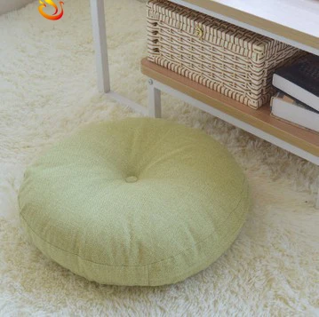 
Linen futon cushion padded round large fabric floor meditation Japanese balcony window tatami cushion 