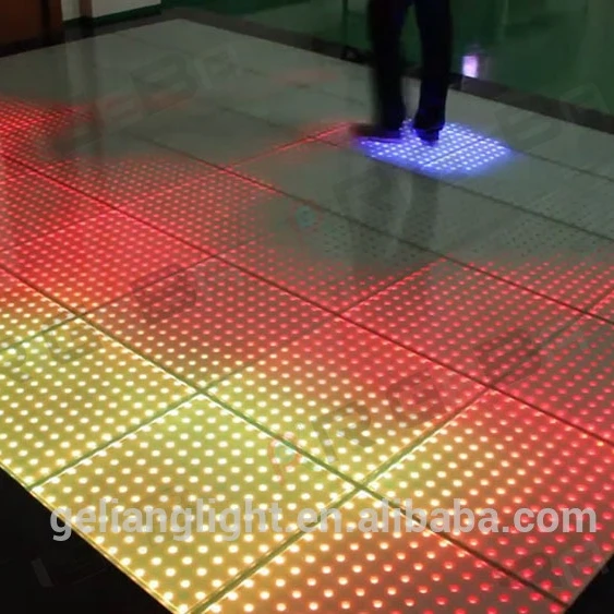 
Hot selling 50*50cm LED Interactive Sensitive Dance Floor 