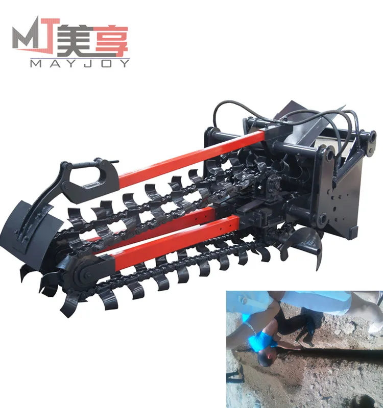 MAYJOY stable performance 10-30cm width, 0-1200cm depth disc/chain type ditch witch trencher (whatsapp:008618137186858)
