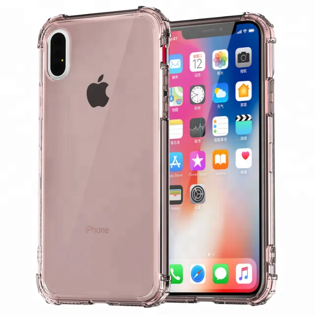 Shockproof back cover for iphone xs crystal clear case for iphone 14 13 12 11 8 x xs xrxs max tpu cover
