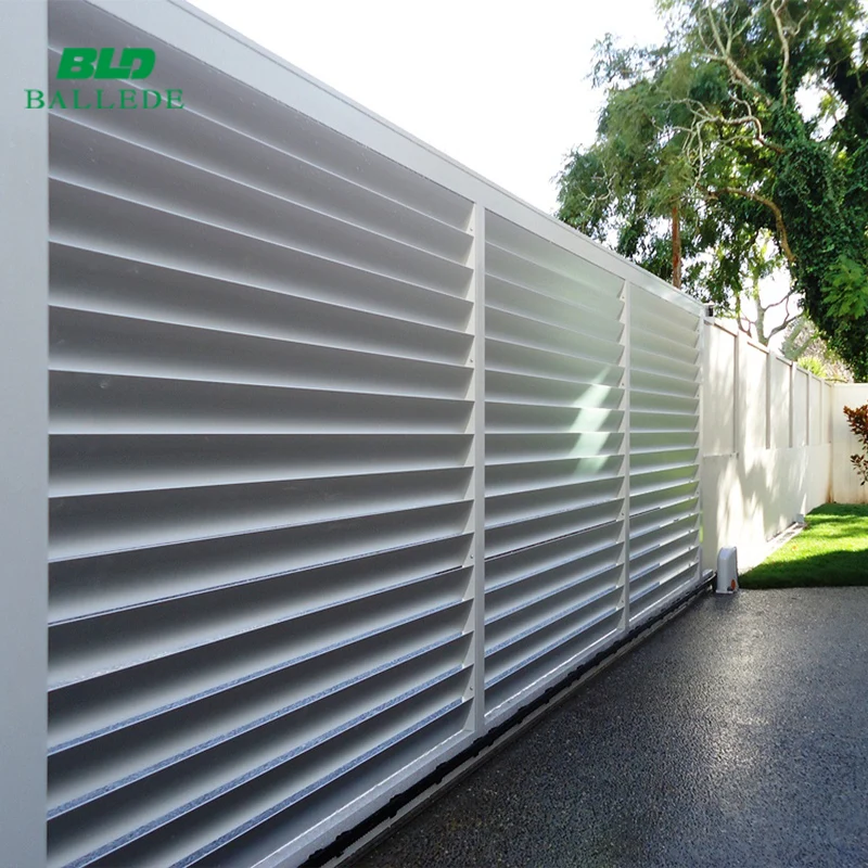 Aluminum garden motor automatic modern house sliding gate design for homes