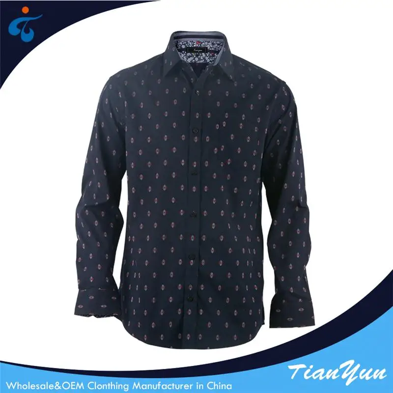 Хорошее качество оптовая приятно сплетенные запонки рубашка с длинным рукавом