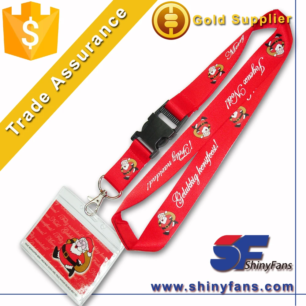 2cm nylon acrylic badge holder adjustable neck lanyard