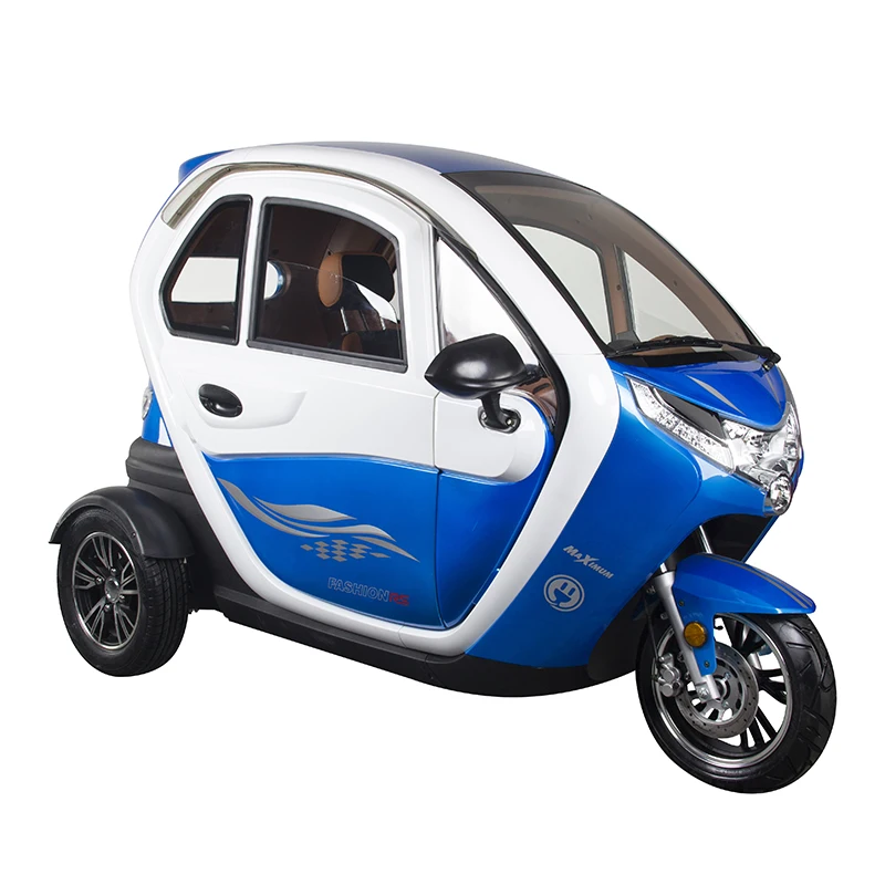 Factory Sale Passenger Three Wheel E Car Enclosed Electric Trike Car Three Wheel Cabin Scooter for Sale for Hiking Fishing