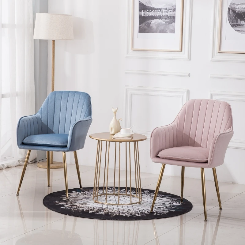 Nordic upholstered modern velvet design dining chair