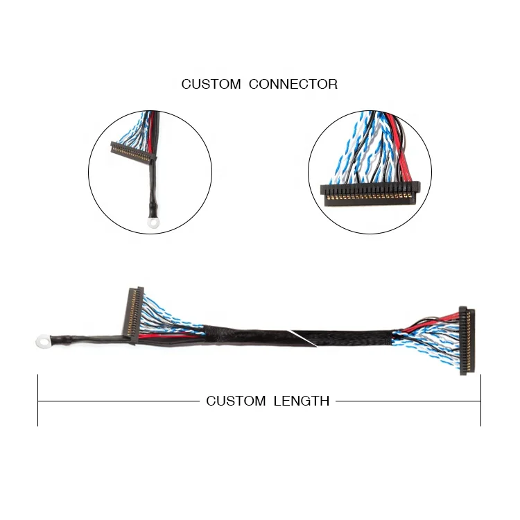 20347340e12 40pins Led Tv 40 Pin Ffc Ipex Lcd Cable Conector Sanyo Lvds To Ttl Converter Board