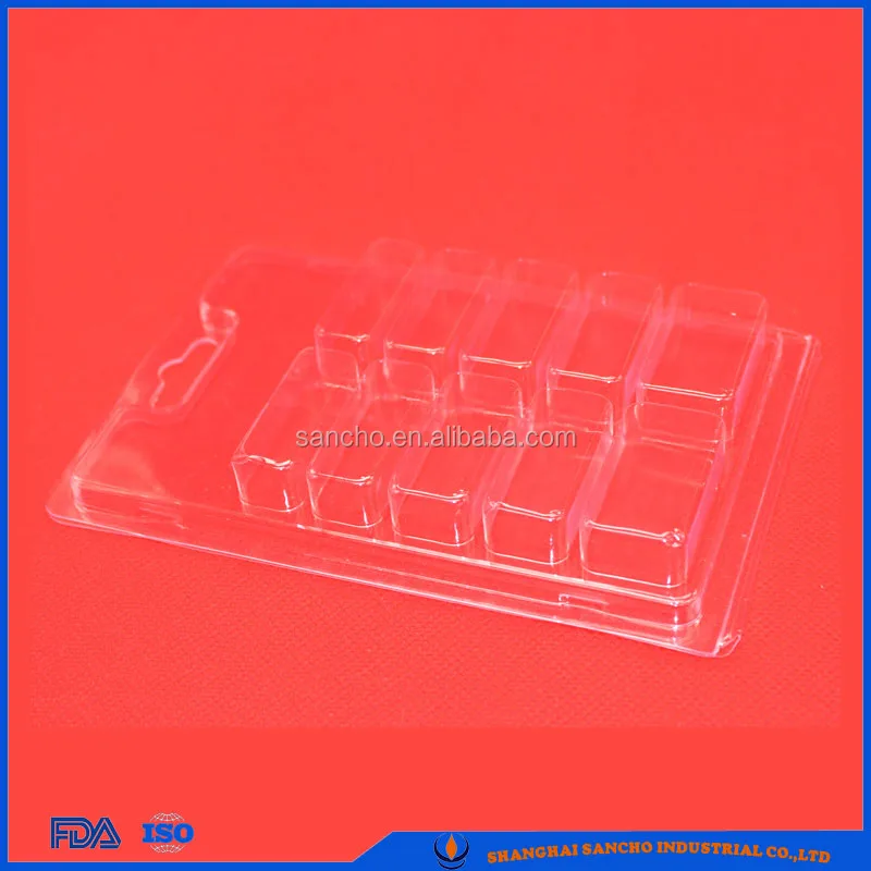 
Accept custom clamshell packaging wax melts 