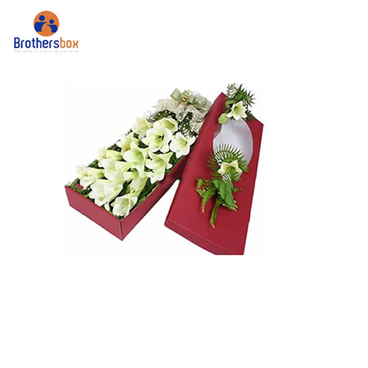 Elegant custom logo heart shaped paper rose packaging box for flowers