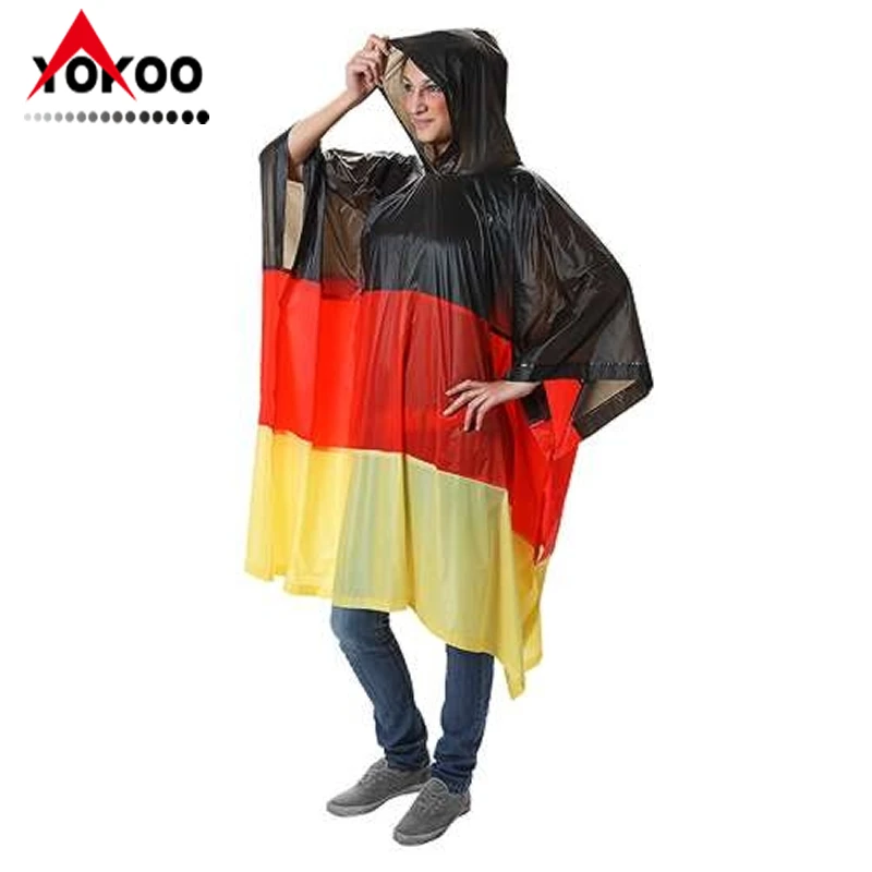 
0.10mm PVC Rain Poncho Reusable PVC rain cape 