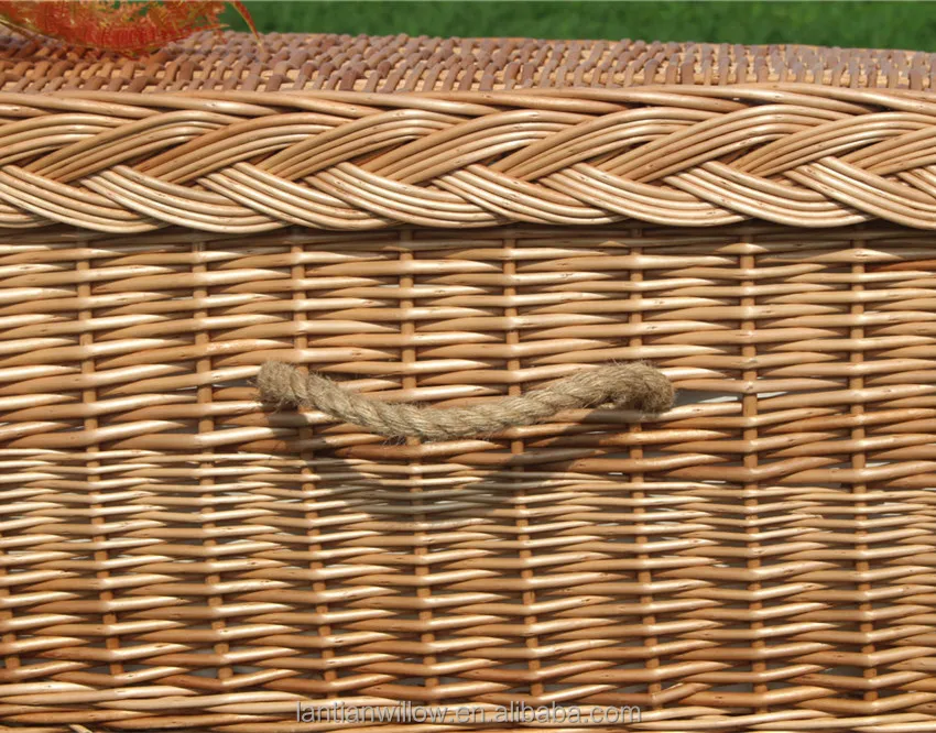 Natural hand-made wicker coffin WC1704T