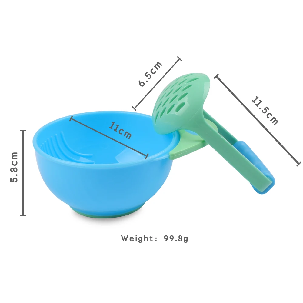 Wholesale DIY Fruit Baby Accessory Food Prep FreshFoods Baby Food Masher Mash And Serve Bowl With Food Masher