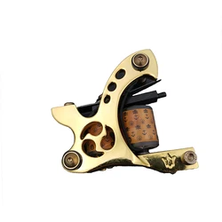 2019 Newest single wrap liner wind brass make tattoo machine parts 12 coil wrap core gun coil tattoo machine