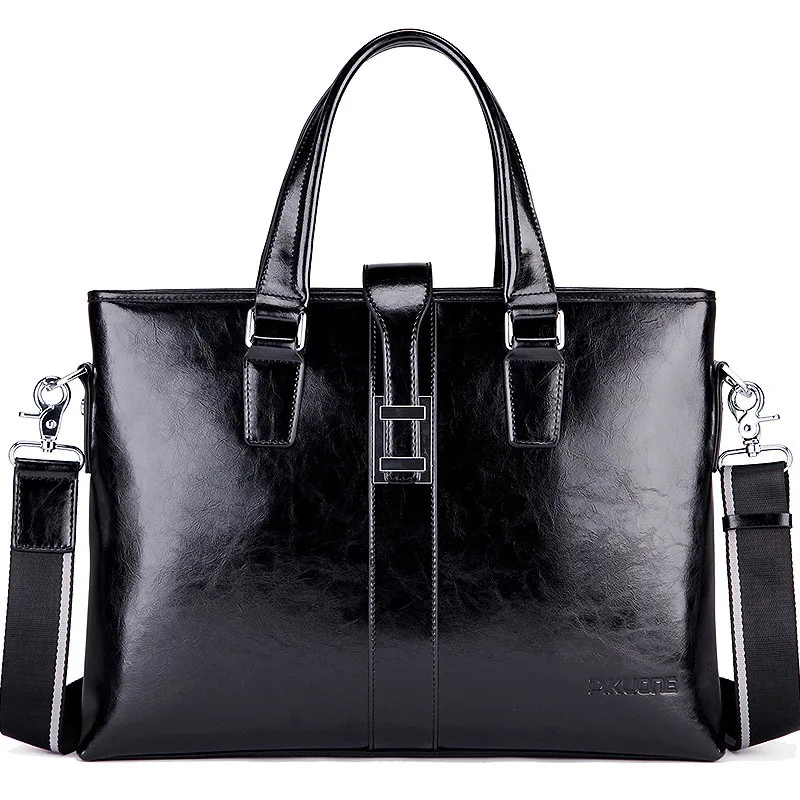 Multi-function genuine leather business men travel bags messenger bag