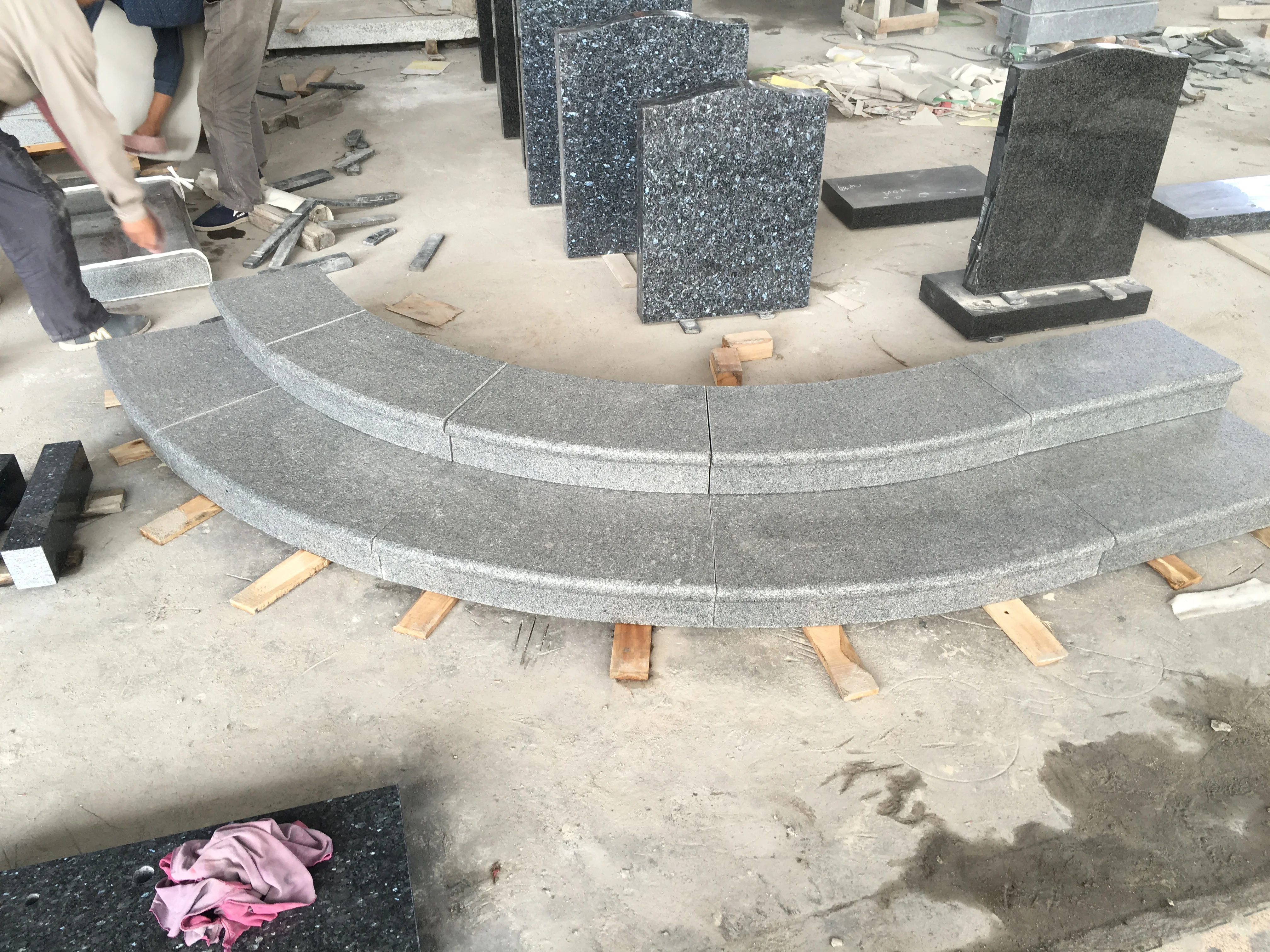 Dark Gray Granite Step Stair Paver