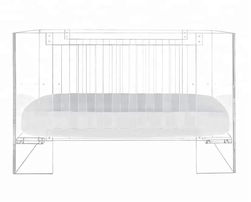 Прозрачная акриловая детская кроватка для обеспечения